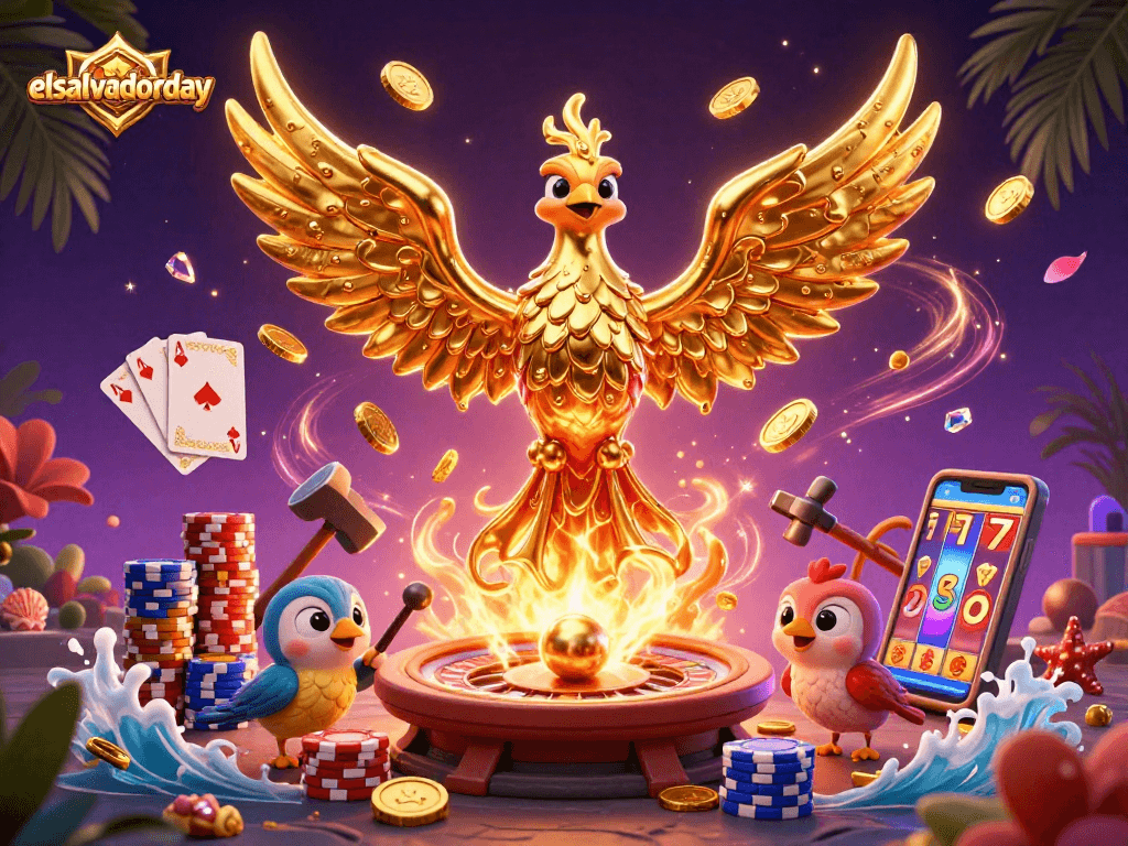 Engage with golden phoenix and casino elements for elsalvadorday gaming adventures.
