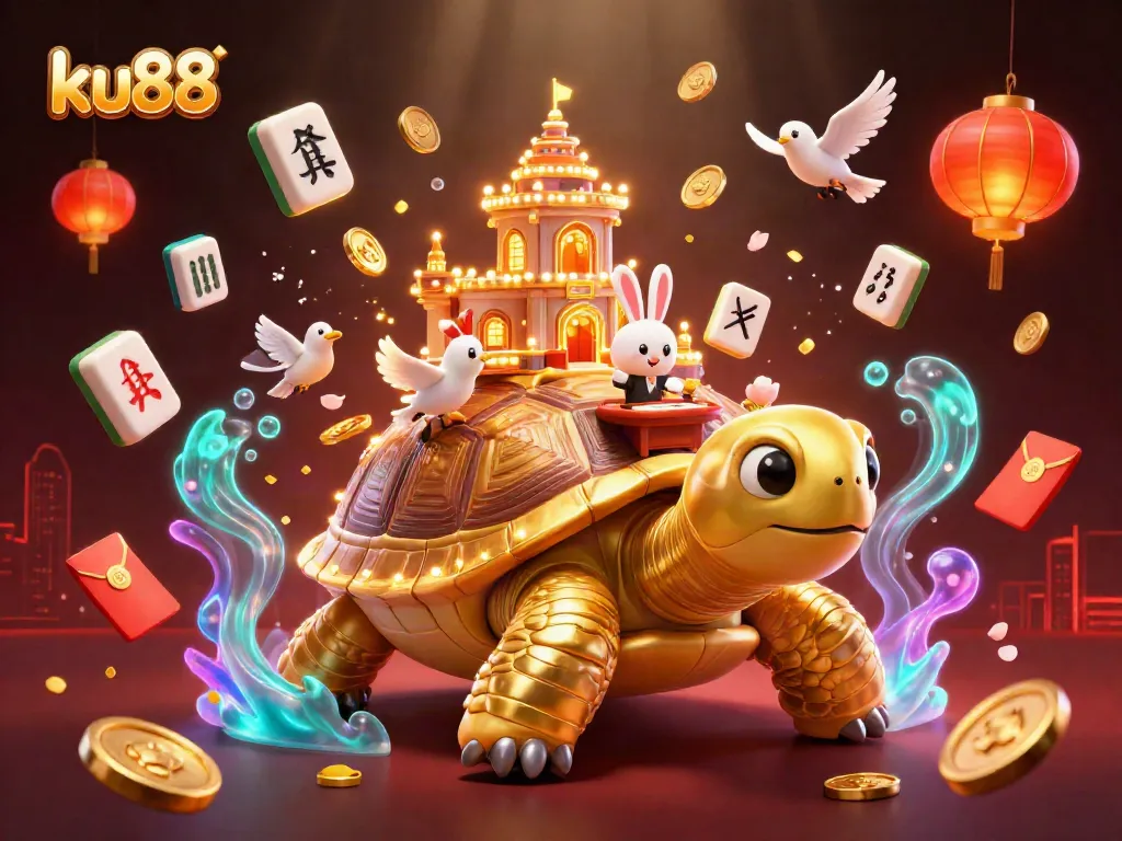 Experience thrilling gameplay at ku88 with a captivating 3D fantasy casino scene.