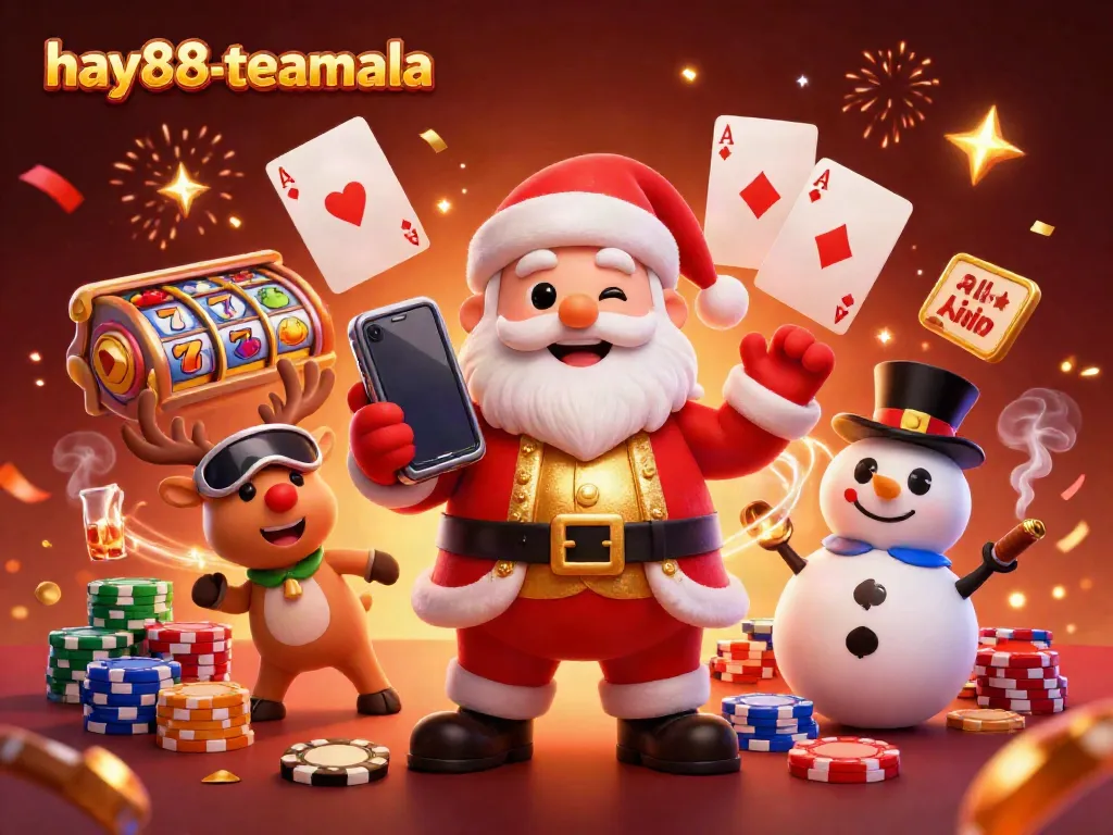Experience gaming excitement at hay88-teamala with festive characters celebrating jackpot wins.
